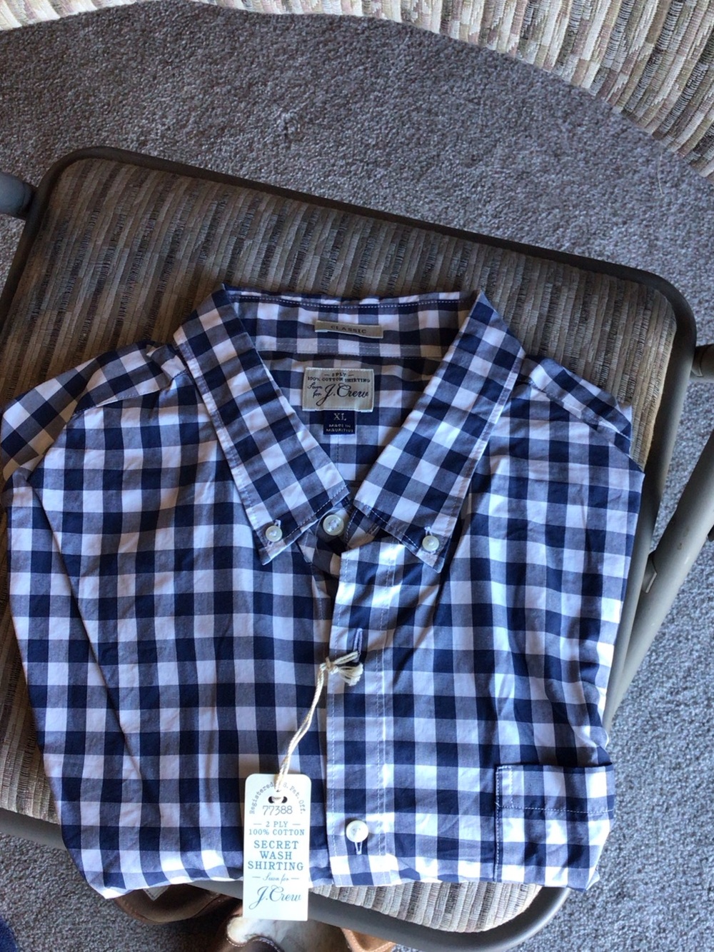 J Crew men’s XL 100% cotton shirt new condition